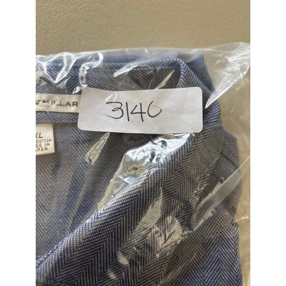 Peter Millar Men's Size XL Blue Cotton Casual Short Sleeves Golf Shirt - Picture 10 of 10